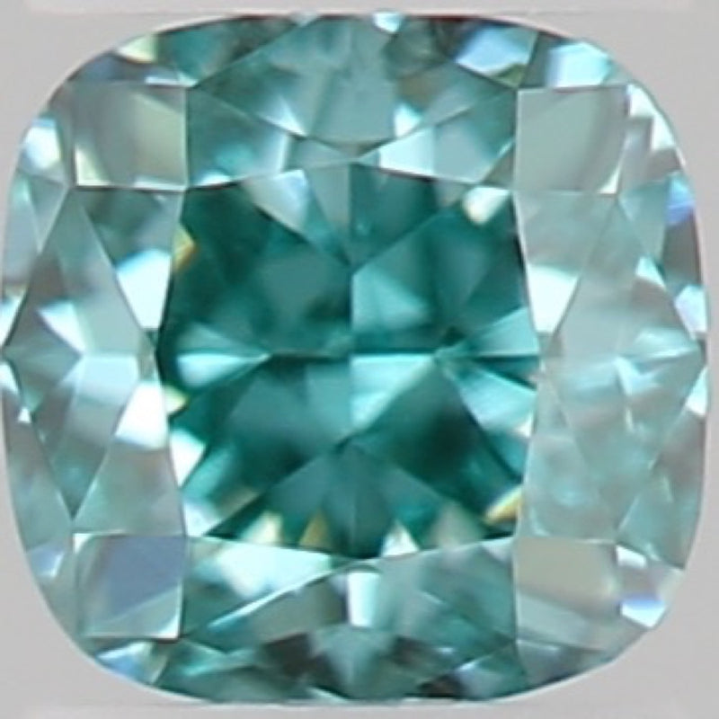 GIA 彩鑽 綠鑽 0.05ct Fancy Vivid Bluish Green