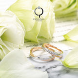 18K Wedding Band Pair CP001