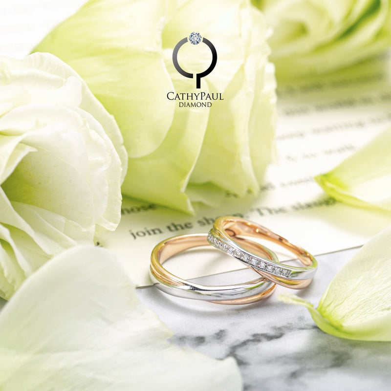 18K Wedding Band Pair CP001