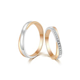 18K Wedding Band Pair CP001