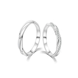 18K Wedding Band Pair CP003