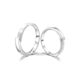18K Wedding Band Pair CP007