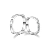 18K Wedding Band Pair CP008