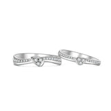 18K Wedding Band Pair CP009