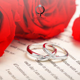 18K Wedding Band Pair CP010