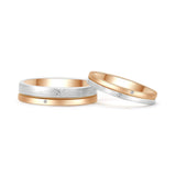 18K Wedding Band Pair CP011