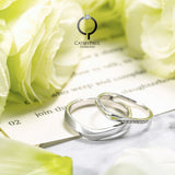18K Wedding Band Pair CP012