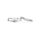 18K Wedding Band Pair CP012