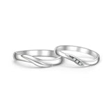 18K Wedding Band Pair CP013