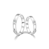 18K Wedding Band Pair CP015