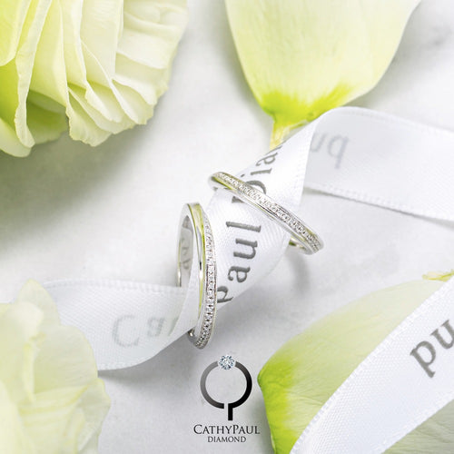 18K Wedding Band Pair CP016