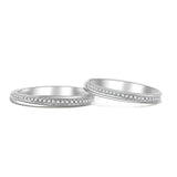 18K Wedding Band Pair CP016