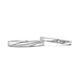 18K Wedding Band Pair CP019