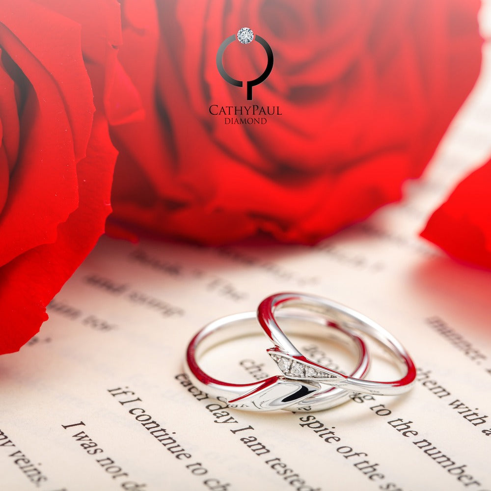 18K Wedding Band Pair CP020