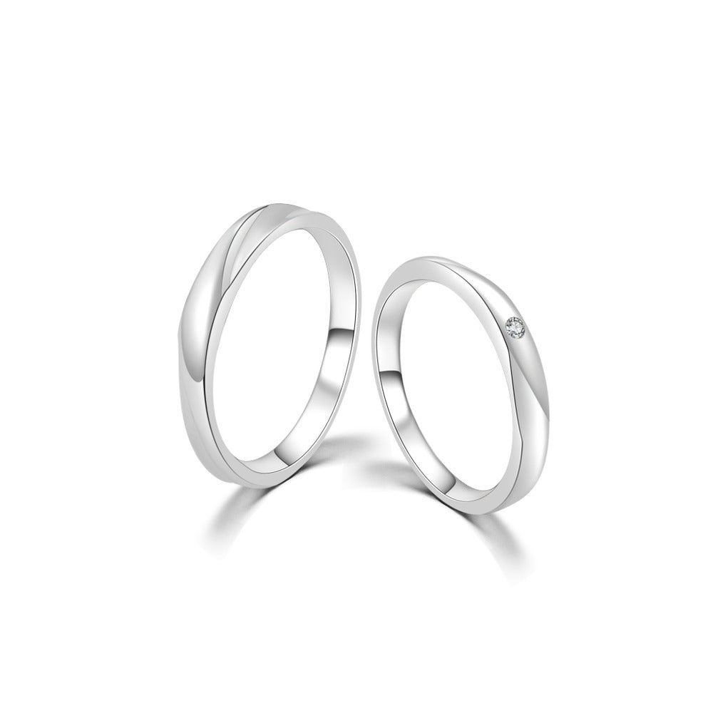 18K Wedding Band Pair CP022