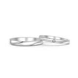 18K Wedding Band Pair CP022