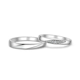 18K Wedding Band Pair CP024