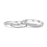 18K Wedding Band Pair CP025