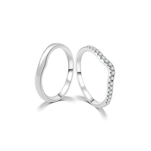 18K Wedding Band Pair CP027