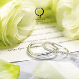 18K Wedding Band Pair CP028