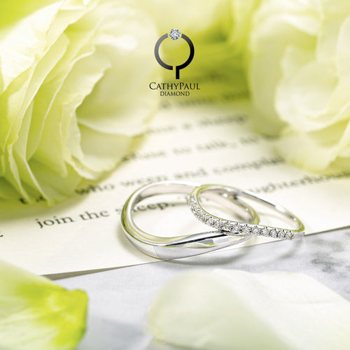 18K Wedding Band Pair CP028