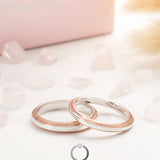 18K Wedding Band Pair CP029