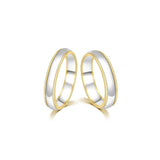 18K Wedding Band Pair CP030