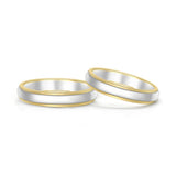 18K Wedding Band Pair CP030