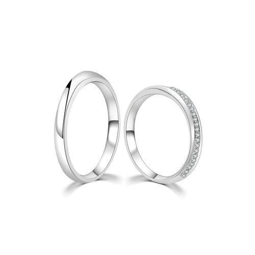 18K Wedding Band Pair CP032