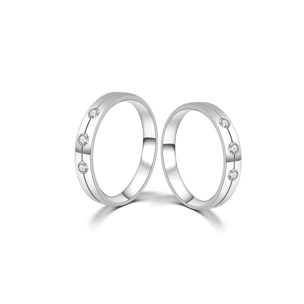 18K Wedding Band Pair CP033
