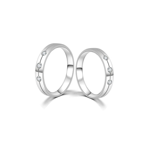 18K Wedding Band Pair CP033