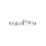 18K Wedding Band Pair CP033