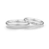 18K Wedding Band Pair CP034
