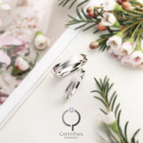 18K Wedding Band Pair CP036