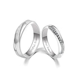 18K Wedding Band Pair CP036