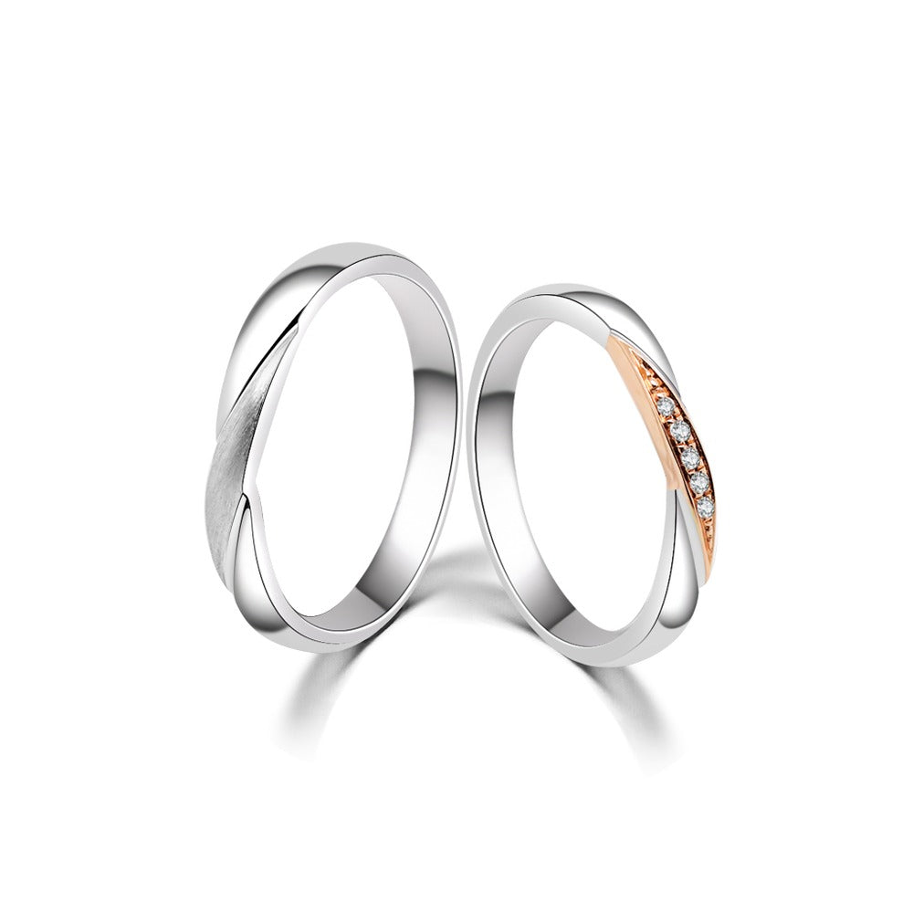 18K Wedding Band Pair CP037