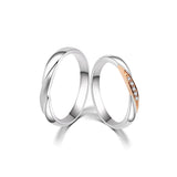 18K Wedding Band Pair CP037