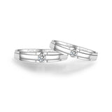18K Wedding Band Pair CP040