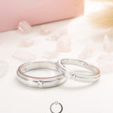 18K Wedding Band Pair CP041