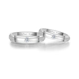 18K Wedding Band Pair CP041