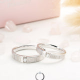 18K Wedding Band Pair CP042
