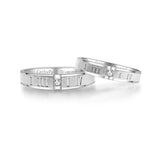 18K Wedding Band Pair CP042