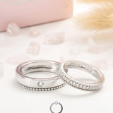 18K Wedding Band Pair CP043