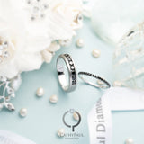 18K Wedding Band Pair CP044