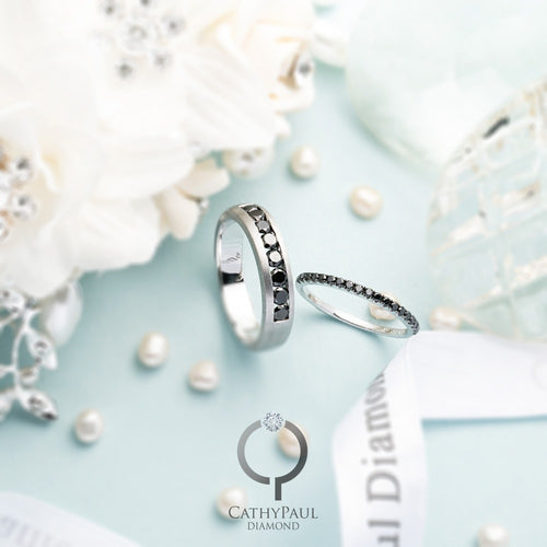 18K Wedding Band Pair CP044