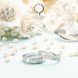 18K Wedding Band Pair CP045