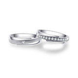 18K Wedding Band Pair CP046