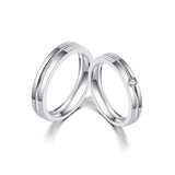 18K Wedding Band Pair CP047