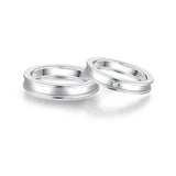 18K Wedding Band Pair CP049
