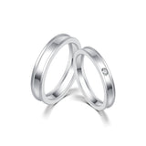 18K Wedding Band Pair CP049